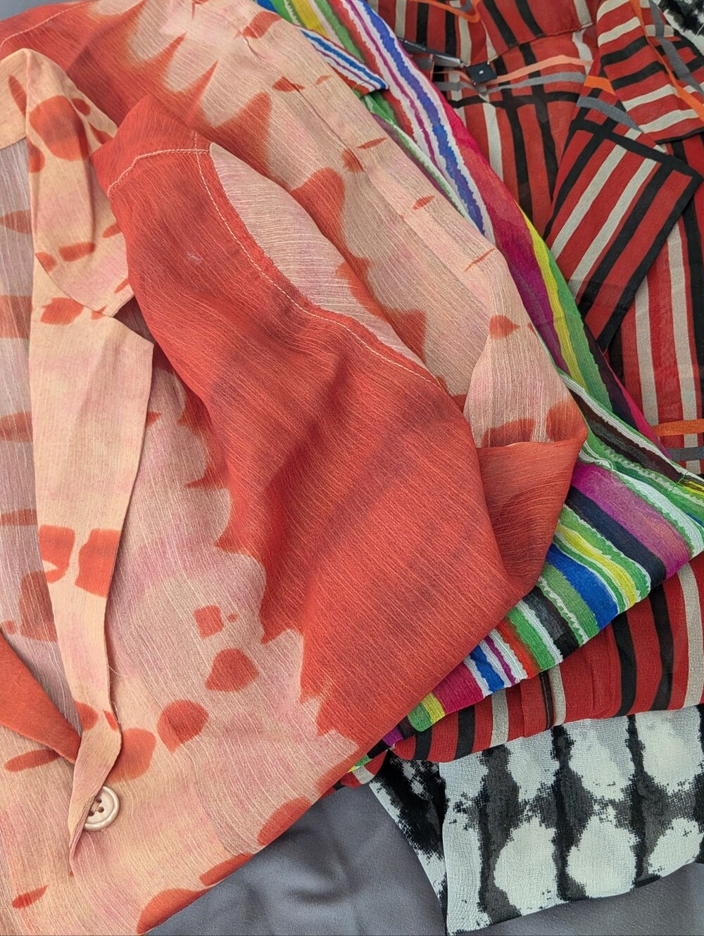 Four ASOS Brand Sheer Button Up Shirt Bundle - Picture 13 of 13